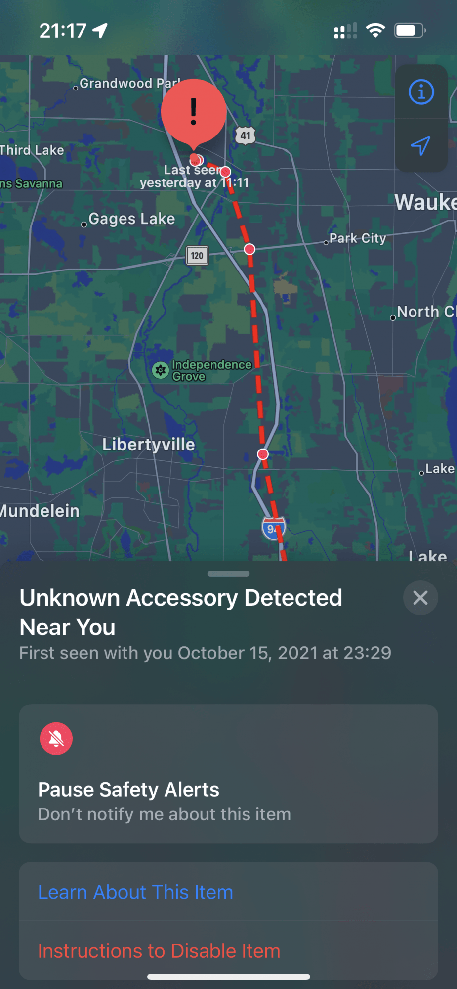 Unknown Accessory Detected Near You Explained