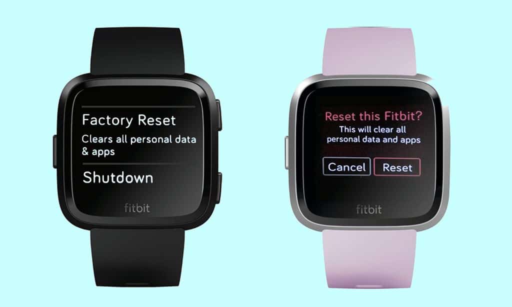 how to reset a fitbit

